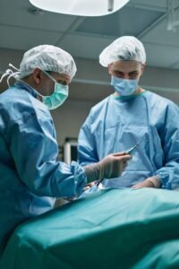 Surgery in operation theatre